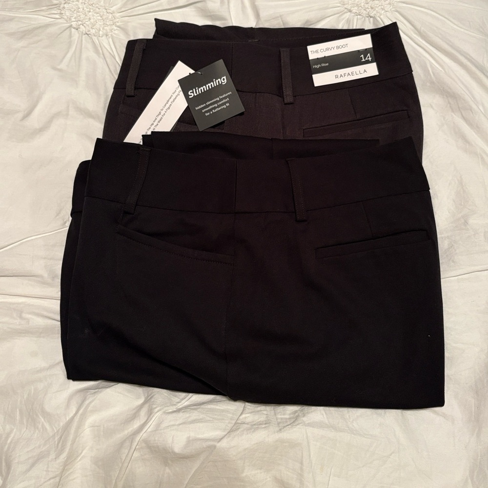 Rafaela Curvy Fit Boot Cut Pants - 2 Pair Bundle